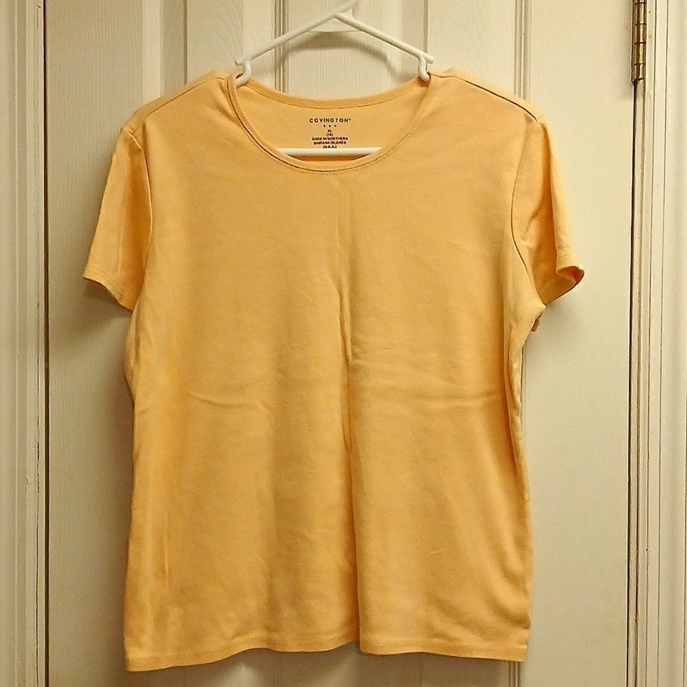 🩷COVINGTON Short Sleeved Basic Pullover Blouse Size XL 18